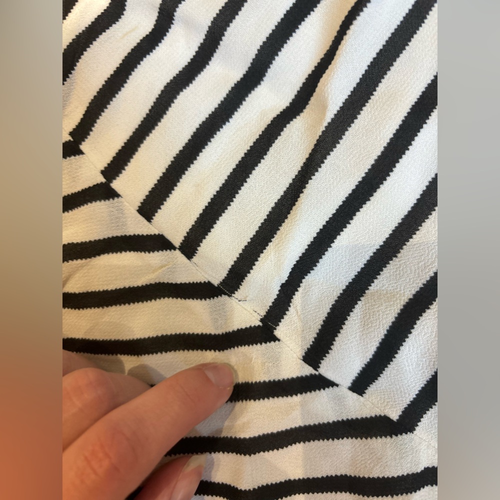 Bardot Aide Striped Midi Wrap Dress Women’s Size Large - Picture 14 of 16